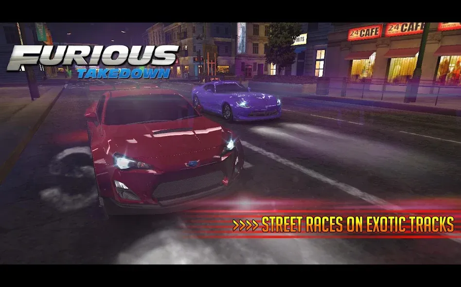 Furious: Takedown Racing (Фьюриъс) [MOD: Mega Mod/Меню] - Скриншот 5
