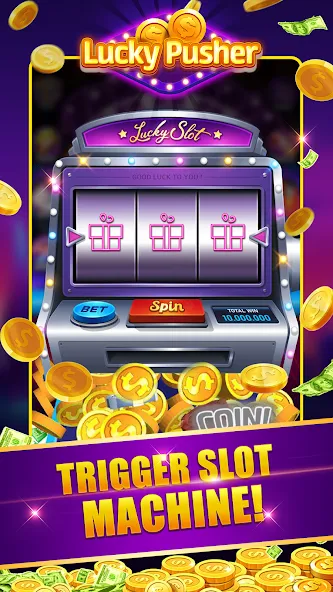 Lucky Cash Pusher Coin Games (Лаки Кэш Пушер Коин Геймс) [MOD: Меню/Много денег] - Скриншот 2