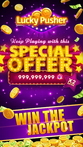 Lucky Cash Pusher Coin Games (Лаки Кэш Пушер Коин Геймс) [MOD: Меню/Много денег] - Скриншот 3
