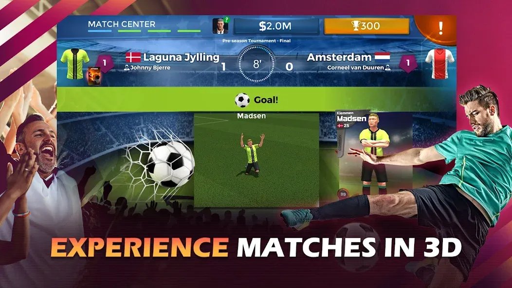 Pro 11 — Soccer Manager Game (Про 11) [MOD: Mega Mod/Меню] - Скриншот 2
