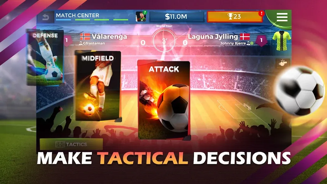 Pro 11 — Soccer Manager Game (Про 11) [MOD: Mega Mod/Меню] - Скриншот 3