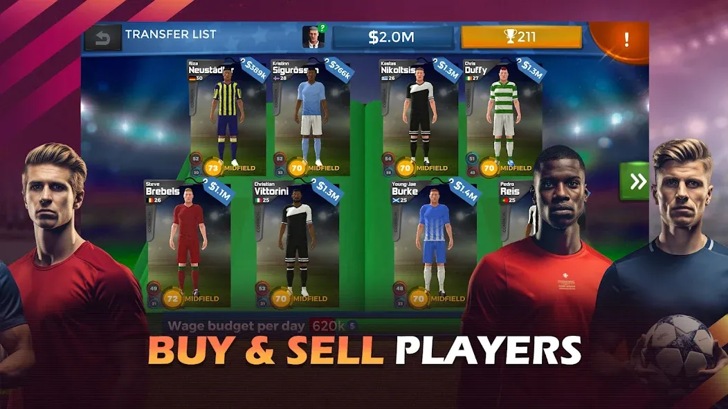 Pro 11 — Soccer Manager Game (Про 11) [MOD: Mega Mod/Меню] - Скриншот 5