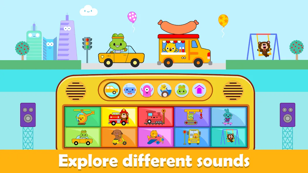 Baby Piano Kids Music Games [MOD: Бесконечные деньги] - Скриншот 2