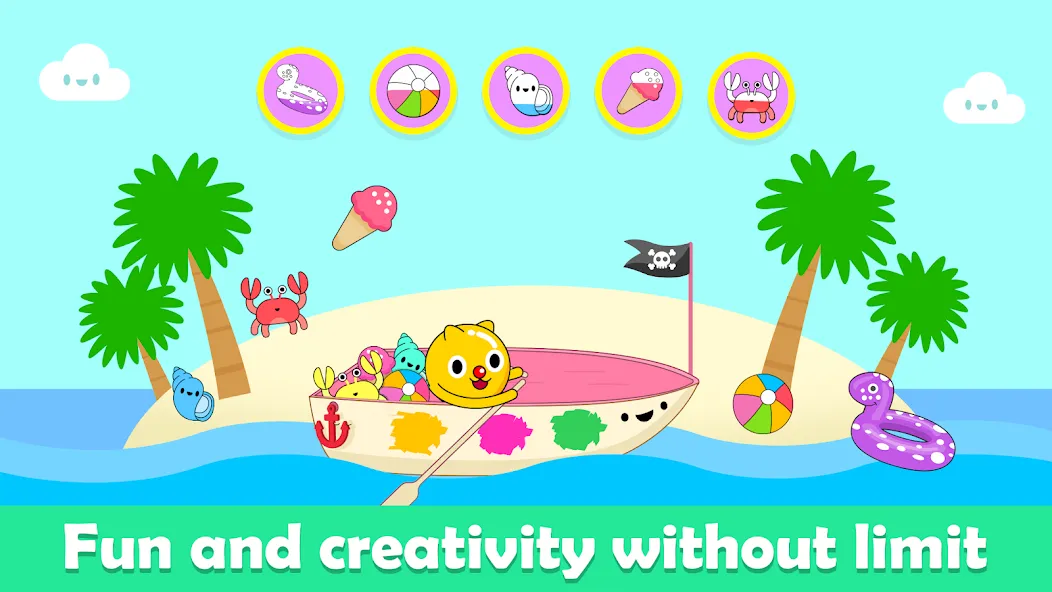 Baby Piano Kids Music Games [MOD: Бесконечные деньги] - Скриншот 4
