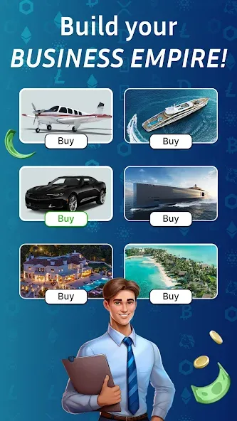 Business Empire: RichMan (Бизнес Империя) [MOD: Все разблокировано] - Скриншот 1