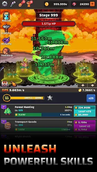 Tower Quest: Pixel Idle RPG (тауэр квест) [MOD: Мод Меню/Взлом] - Скриншот 3