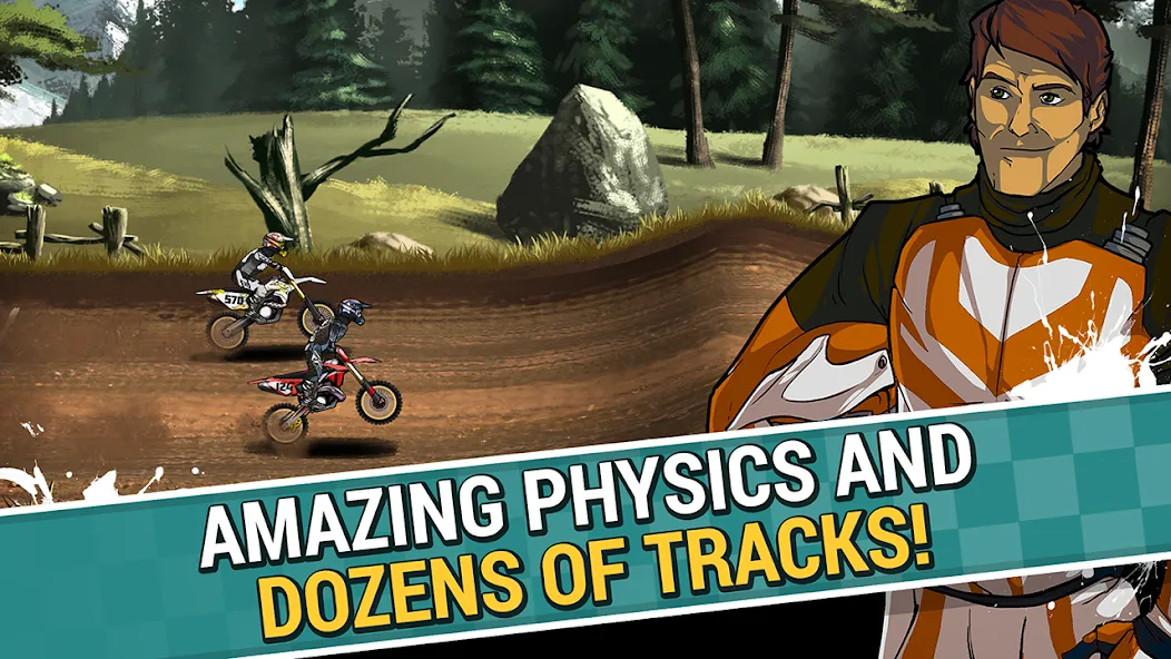 Mad Skills Motocross 2 (Мад Скилс Мотокросс 2) [MOD: Разблокировано] - Скриншот 1
