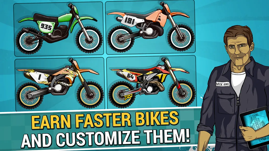 Mad Skills Motocross 2 (Мад Скилс Мотокросс 2) [MOD: Разблокировано] - Скриншот 2