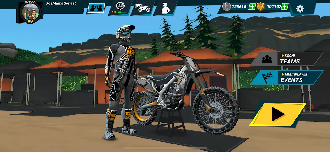 Mad Skills Motocross 3 (Мэд Скиллз Мотокросс 3) [MOD: Бесконечные деньги] - Скриншот 4