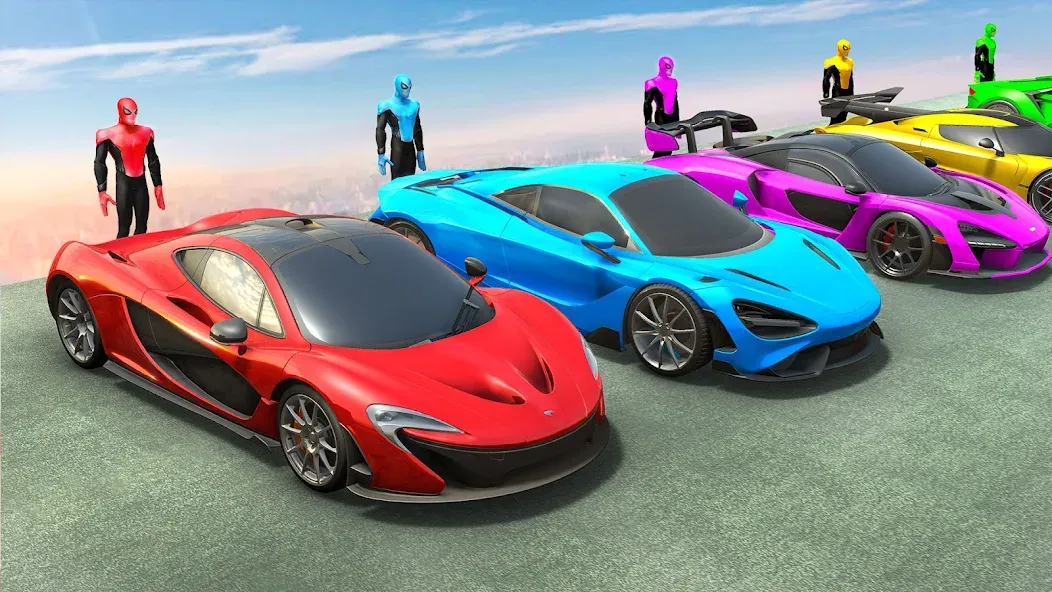 Mega Ramp Car Games Car Stunts [MOD: Мод Меню/Взлом] - Скриншот 2