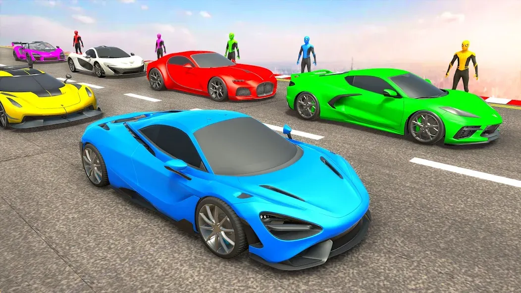 Mega Ramp Car Games Car Stunts [MOD: Мод Меню/Взлом] - Скриншот 3