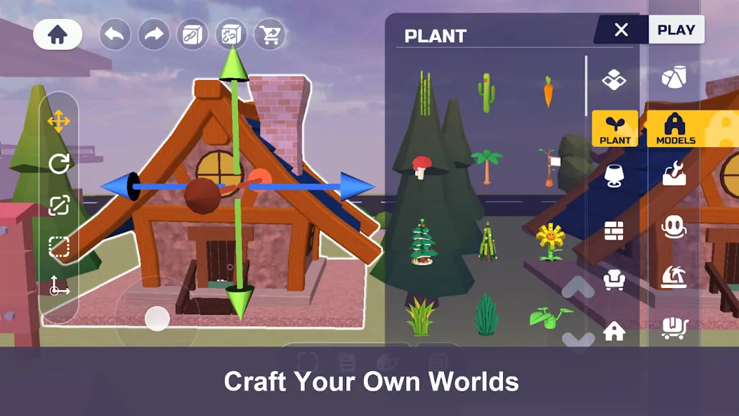 Uni — Craft your world (Юни) [MOD: Все разблокировано] - Скриншот 1