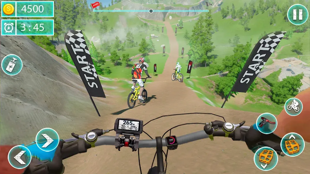 MTB Downhill: BMX Racer [MOD: Mega Mod/Меню] - Скриншот 5