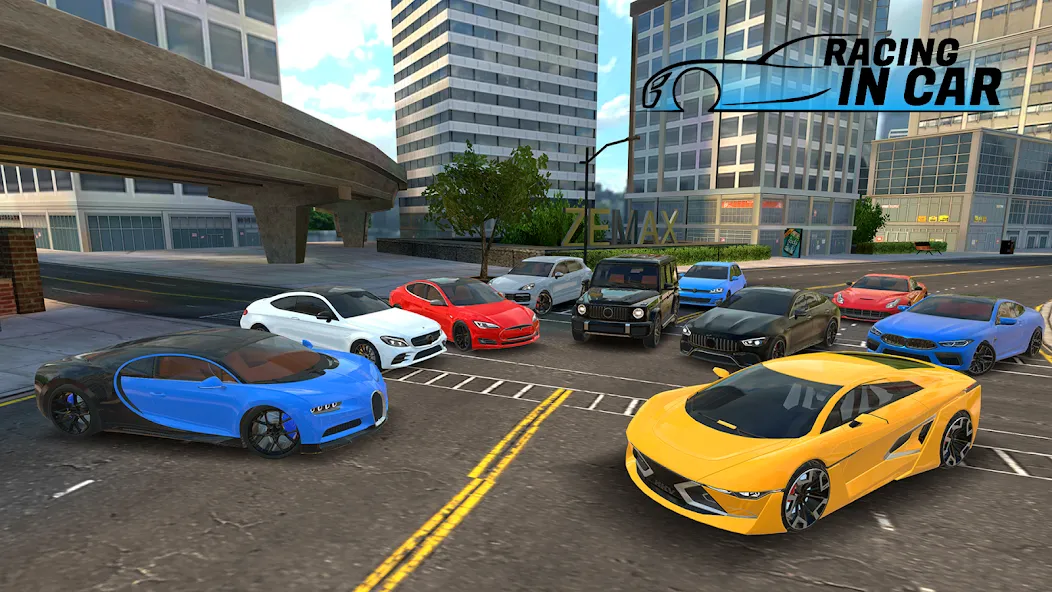 Racing in Car 2021 (Гонки на машинах 2021) [MOD: Premium/Unlocked] - Скриншот 1