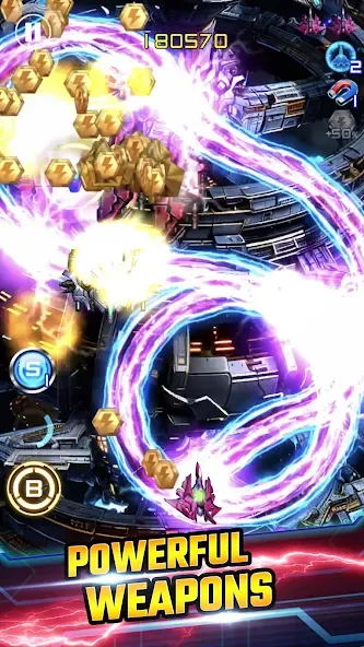 Lightning Fighter 2: Space War (Лайтнинг Файтер 2) [MOD: Все открыто] - Скриншот 1