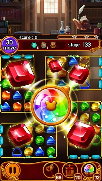 Jewel Magic Castle (Джуэл Мэджик Кэсл) [MOD: Меню/Много денег] - Скриншот 1