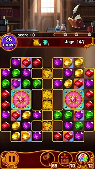 Jewel Magic Castle (Джуэл Мэджик Кэсл) [MOD: Меню/Много денег] - Скриншот 4