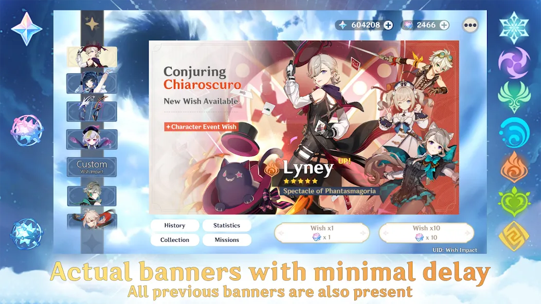 Wish Impact: Genshin Wish Sim (Уиш Импакт) [MOD: Premium/Unlocked] - Скриншот 2