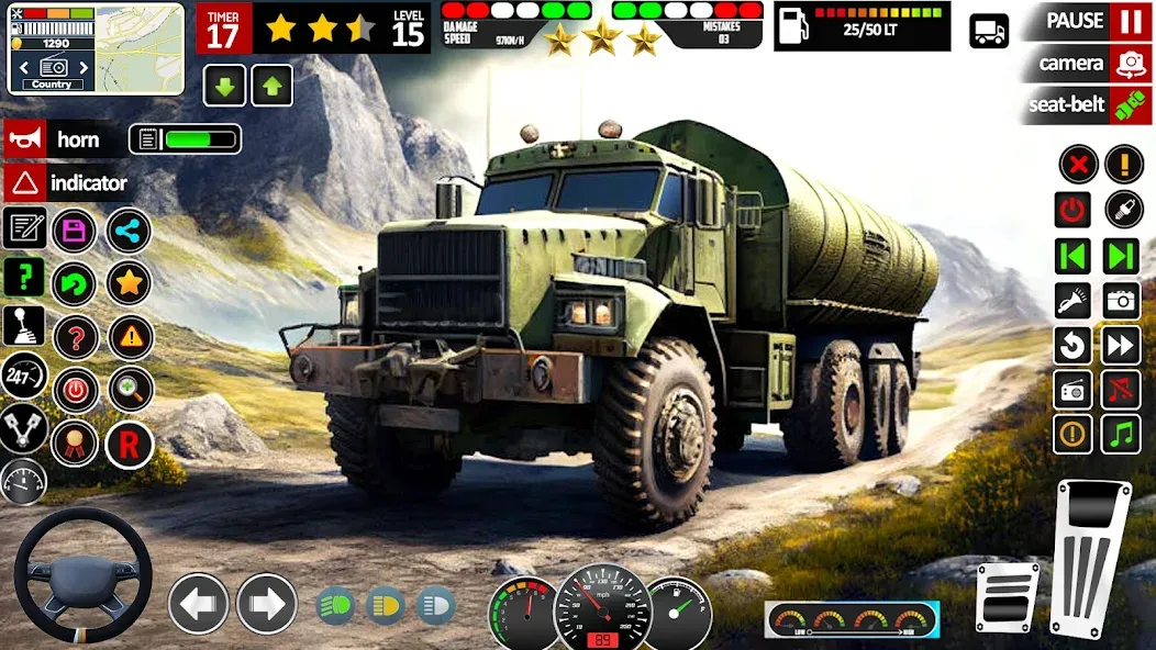 Army Truck Transport Game 2023 [MOD: Все разблокировано] - Скриншот 1