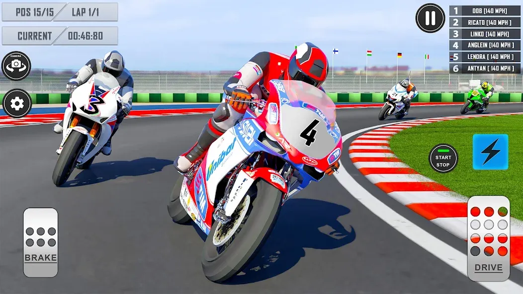 3D Bike Racing Games Offline [MOD: Premium/Unlocked] - Скриншот 1