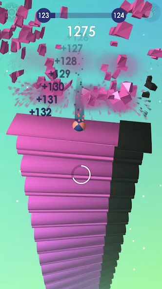 Ball: Blast colorful bricks 3d [MOD: Меню/Много денег] - Скриншот 4