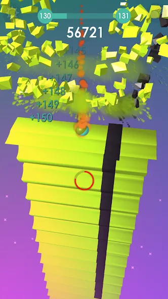 Ball: Blast colorful bricks 3d [MOD: Меню/Много денег] - Скриншот 5