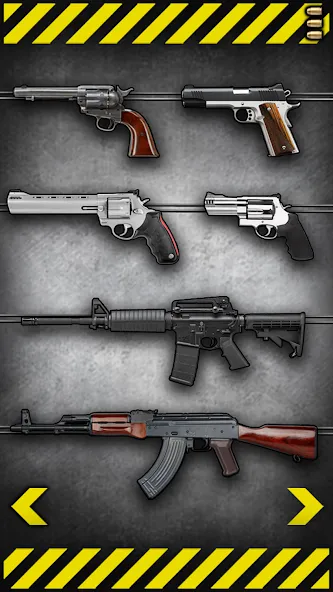 Fire Weapons Simulator [MOD: Бесконечные деньги] - Скриншот 1