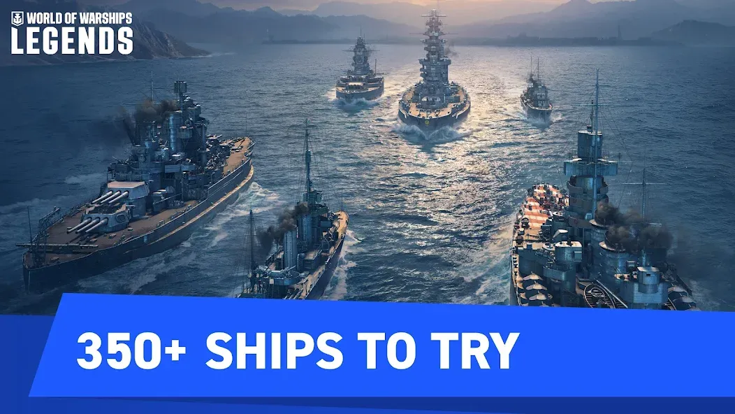 World of Warships Legends PvP (Ворлд оф Варшипс Легендс) [MOD: Много монет/Энергии] - Скриншот 1