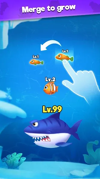 Fish Go.io — Be the fish king [MOD: Много монет/Энергии] - Скриншот 3