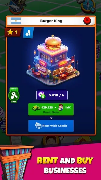 Geopoly: Tycoon NFT Idle Game (ГЕОПОЛИ Реал) [MOD: Меню/Много денег] - Скриншот 1