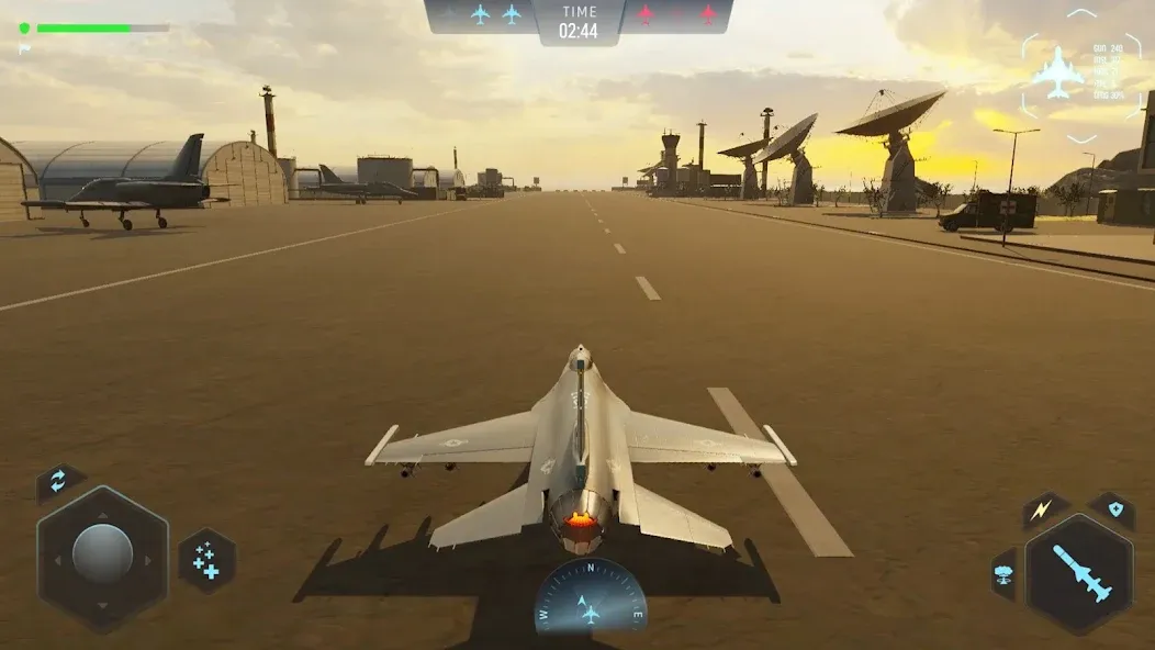 Sky Warriors: Airplane Games (Скай Ворриорс) [MOD: Меню/Много денег] - Скриншот 1