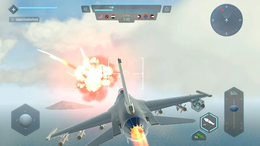 Sky Warriors: Airplane Games (Скай Ворриорс) [MOD: Меню/Много денег] - Скриншот 5