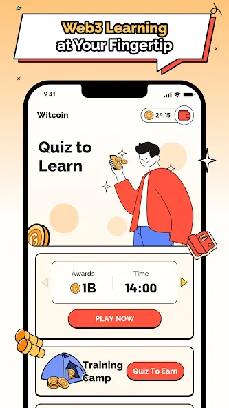Witcoin: Web3 Play to Learn (Виткоин) [MOD: Все разблокировано] - Скриншот 1