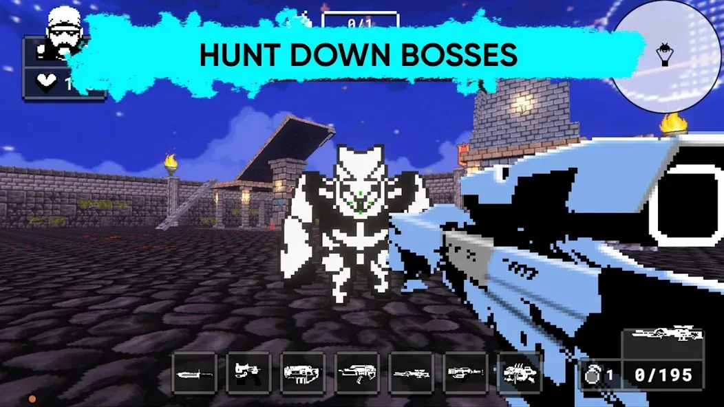 Doomsday pixel shooter 3d (Дум пиксельный шутер 3D) [MOD: Мод Меню/Взлом] - Скриншот 2