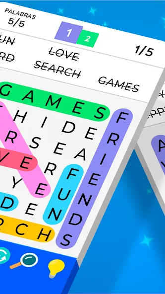 Word Search [MOD: Много монет/Энергии] - Скриншот 2