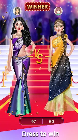 Dress Up Game-Make Up games [MOD: Много монет/Энергии] - Скриншот 1