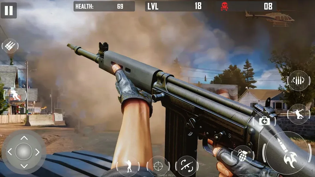 fps cover firing Offline Game (ФПС кавер стрельба Оффлайн игра) [MOD: Premium/Unlocked] - Скриншот 1