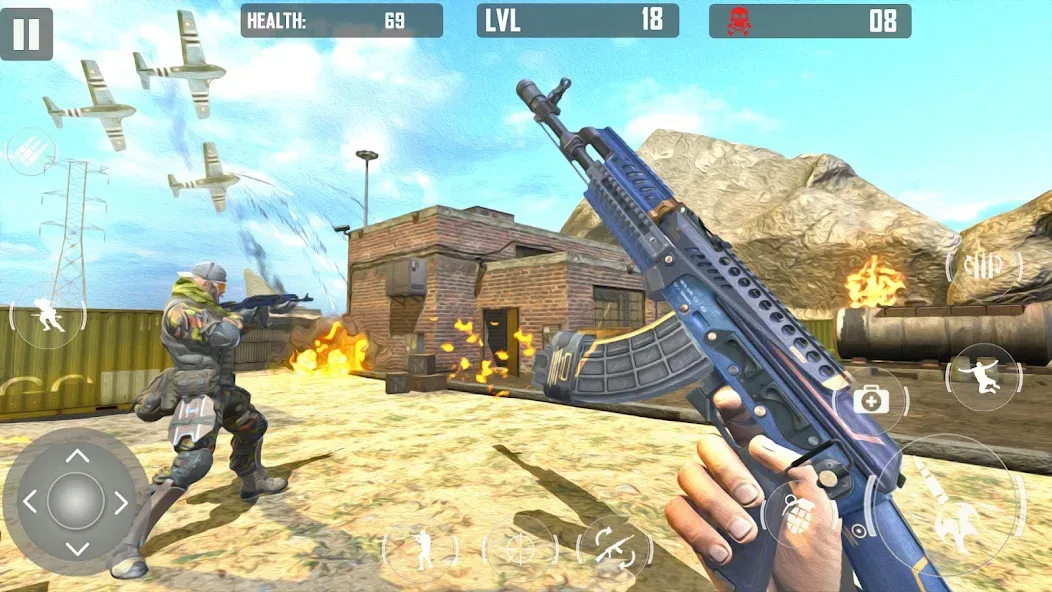 fps cover firing Offline Game (ФПС кавер стрельба Оффлайн игра) [MOD: Premium/Unlocked] - Скриншот 5