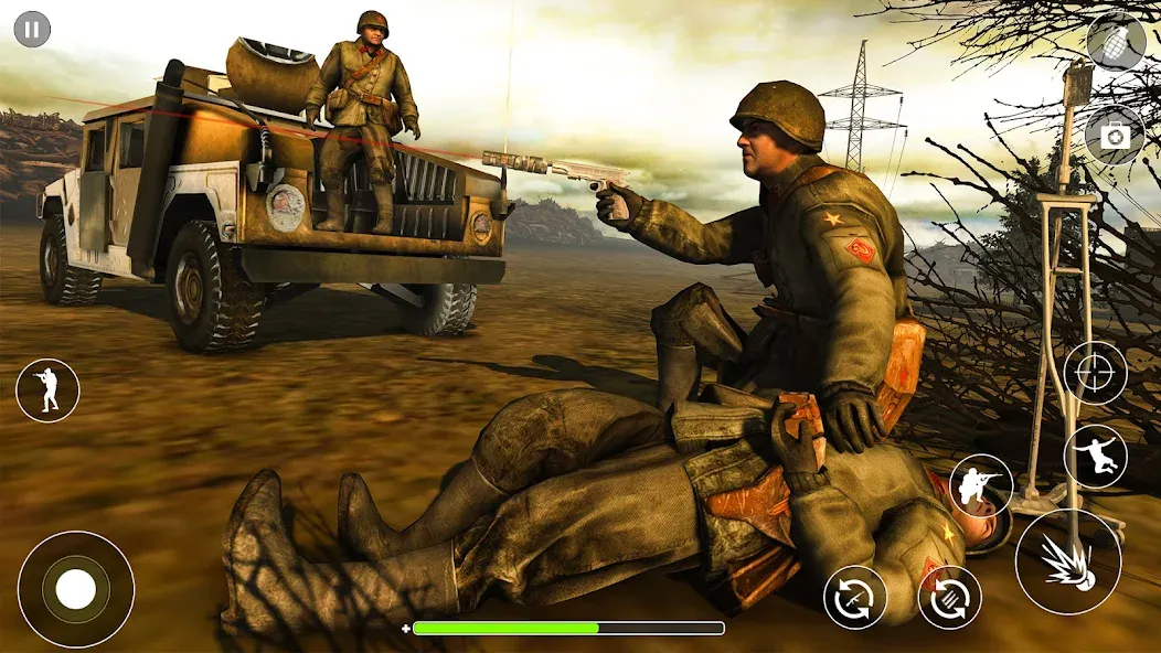 WW2 Survival Shooter :Gun fire (Вторая Мировая Война  ) [MOD: Mega Mod/Меню] - Скриншот 3