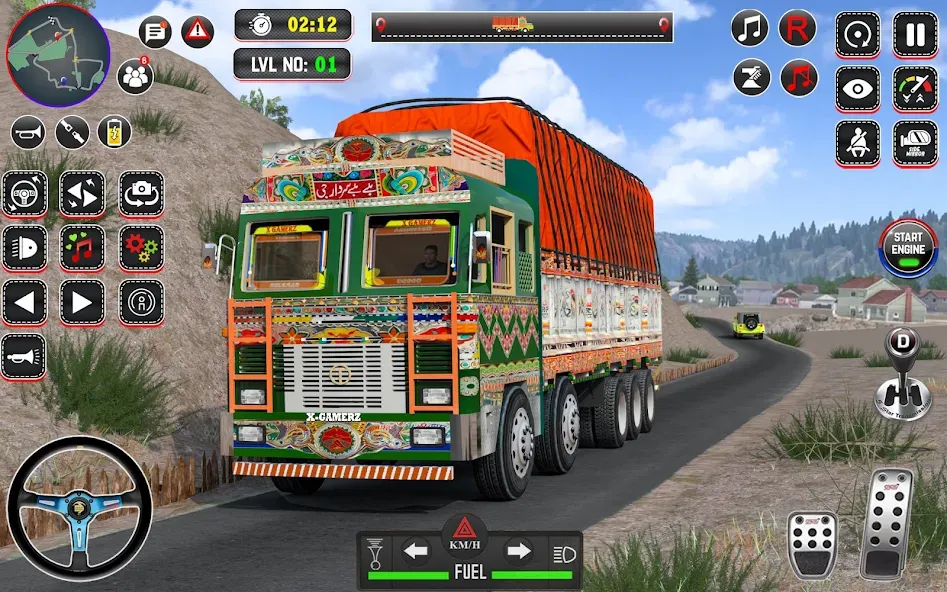 Indian Truck Drive Truck Games (Индийский грузовой симулятор) [MOD: Мод Меню/Взлом] - Скриншот 2
