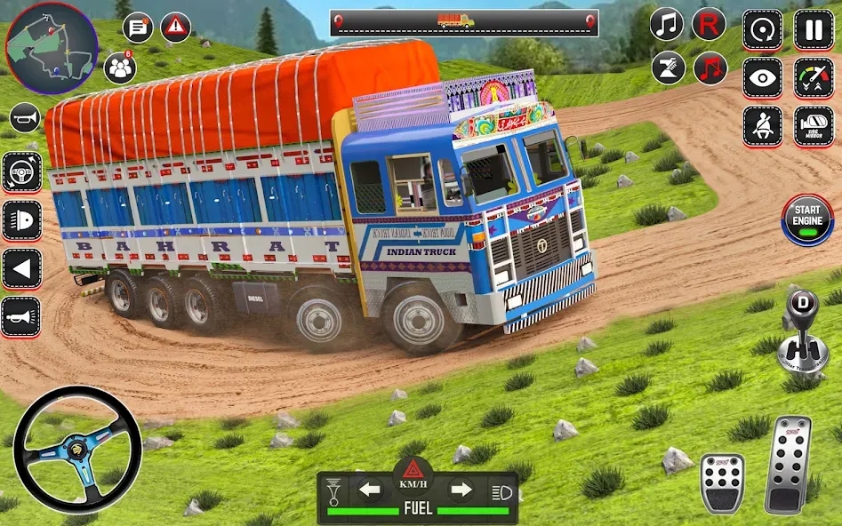 Indian Truck Drive Truck Games (Индийский грузовой симулятор) [MOD: Мод Меню/Взлом] - Скриншот 3