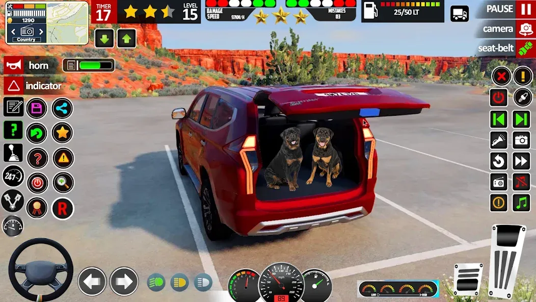 School Car Game 3d Car Driving [MOD: Много монет/Энергии] - Скриншот 2