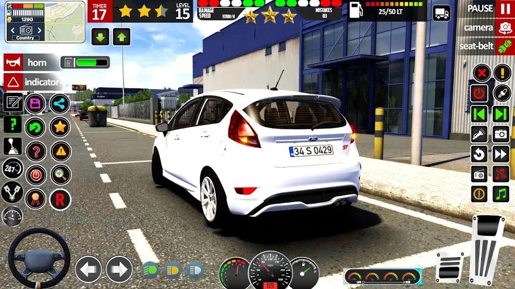 School Car Game 3d Car Driving [MOD: Много монет/Энергии] - Скриншот 3