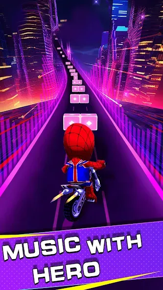 Beat Racing:Car&Music game (Бит Кар Гонки игра музыки ) [MOD: Mega Mod/Меню] - Скриншот 2