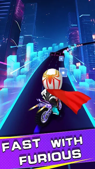 Beat Racing:Car&Music game (Бит Кар Гонки игра музыки ) [MOD: Mega Mod/Меню] - Скриншот 4