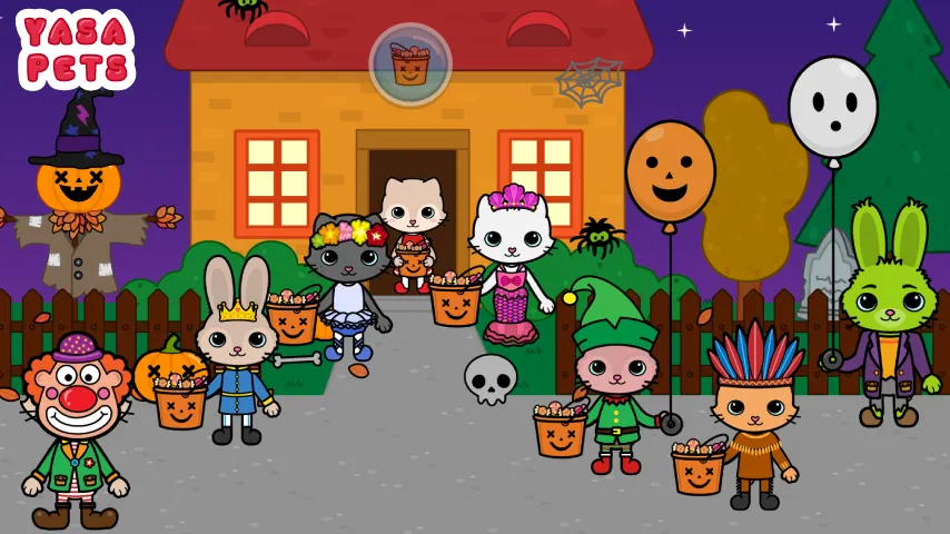 Yasa Pets Halloween (Яса Петс Хэллоуин) [MOD: Premium/Unlocked] - Скриншот 1