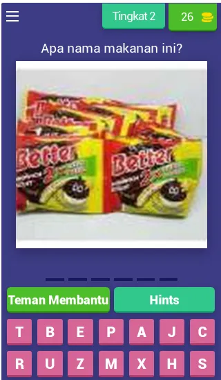 Tebak Makanan Ringan Indonesia (Гаме маканан Ринган) [MOD: Разблокировано] - Скриншот 3
