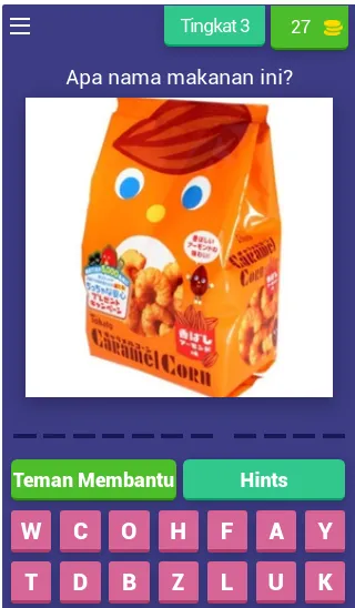 Tebak Makanan Ringan Indonesia (Гаме маканан Ринган) [MOD: Разблокировано] - Скриншот 4