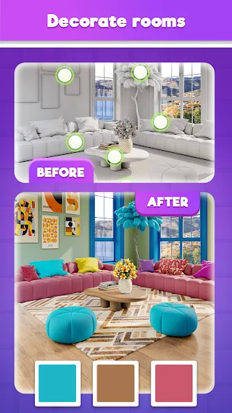 Tile Match Puzzle: Triple Game (Тайл Матч Пазл) [MOD: Все разблокировано] - Скриншот 3