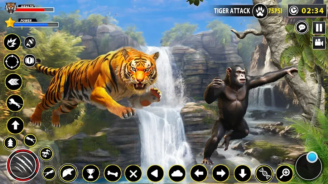 Tiger Simulator Lion games 3D (Тигровый Симулятор Игр Льва 3D) [MOD: Все открыто] - Скриншот 2